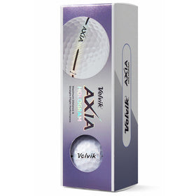 Axia ball shows hologram finish for clear visibility in air and on turf.