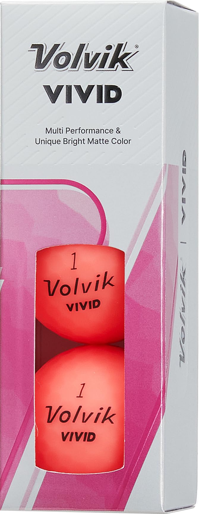 Volvik BCRF matte finish balls in vivid colors for easy tracking.