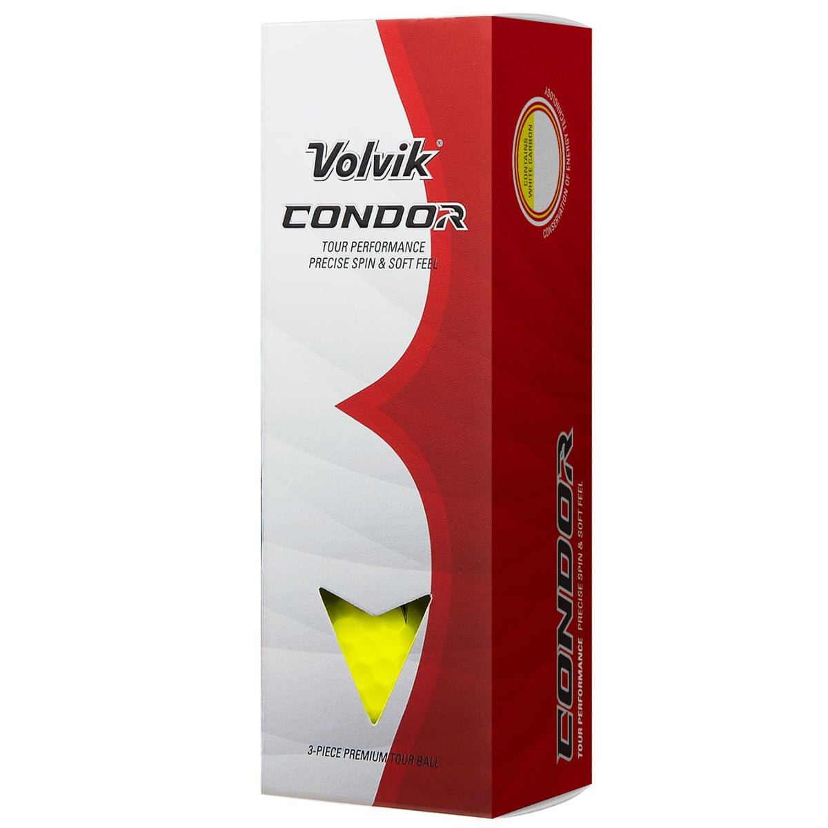 Volvik Condor core highlights powerful energy transfer for longer drives.