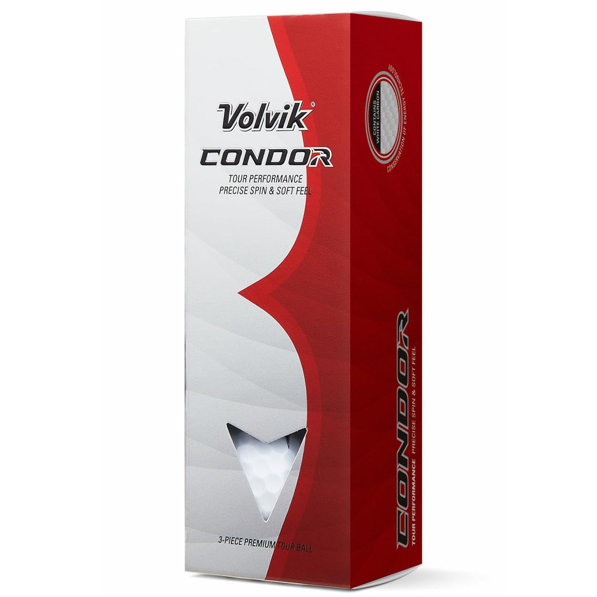 Volvik Condor ball near green emphasizes soft feel and precise control.