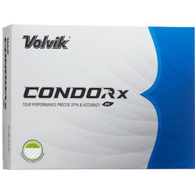 Volvik Condor X Green golf ball front view for high visibility and distance
