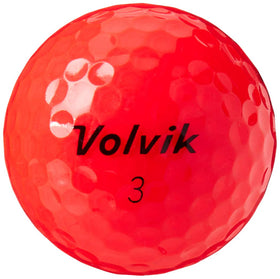 Volvik Crystal Ruby Red on‑course use with daylight tracking