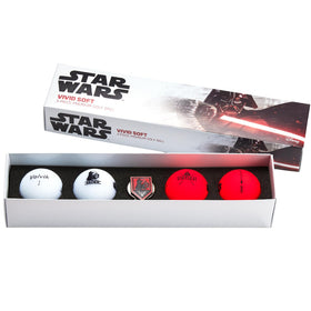 Volvik Darth Vader four-pack box display for gifting and collection.
