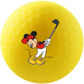 Volvik Disney balls with Mickey design for on-course character recognition.