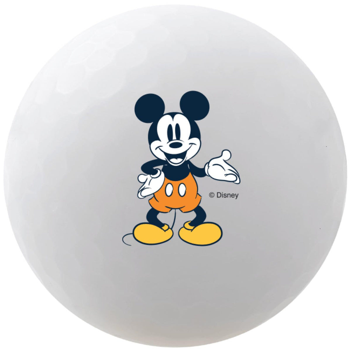 Volvik Disney VIVID matte cover ball for high visibility on the course.