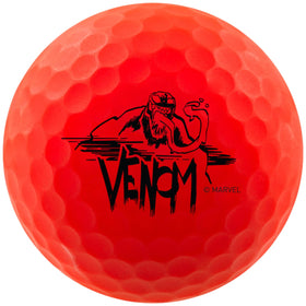 Volvik Marvel Venom ball with bright colors improves shot tracking on the course