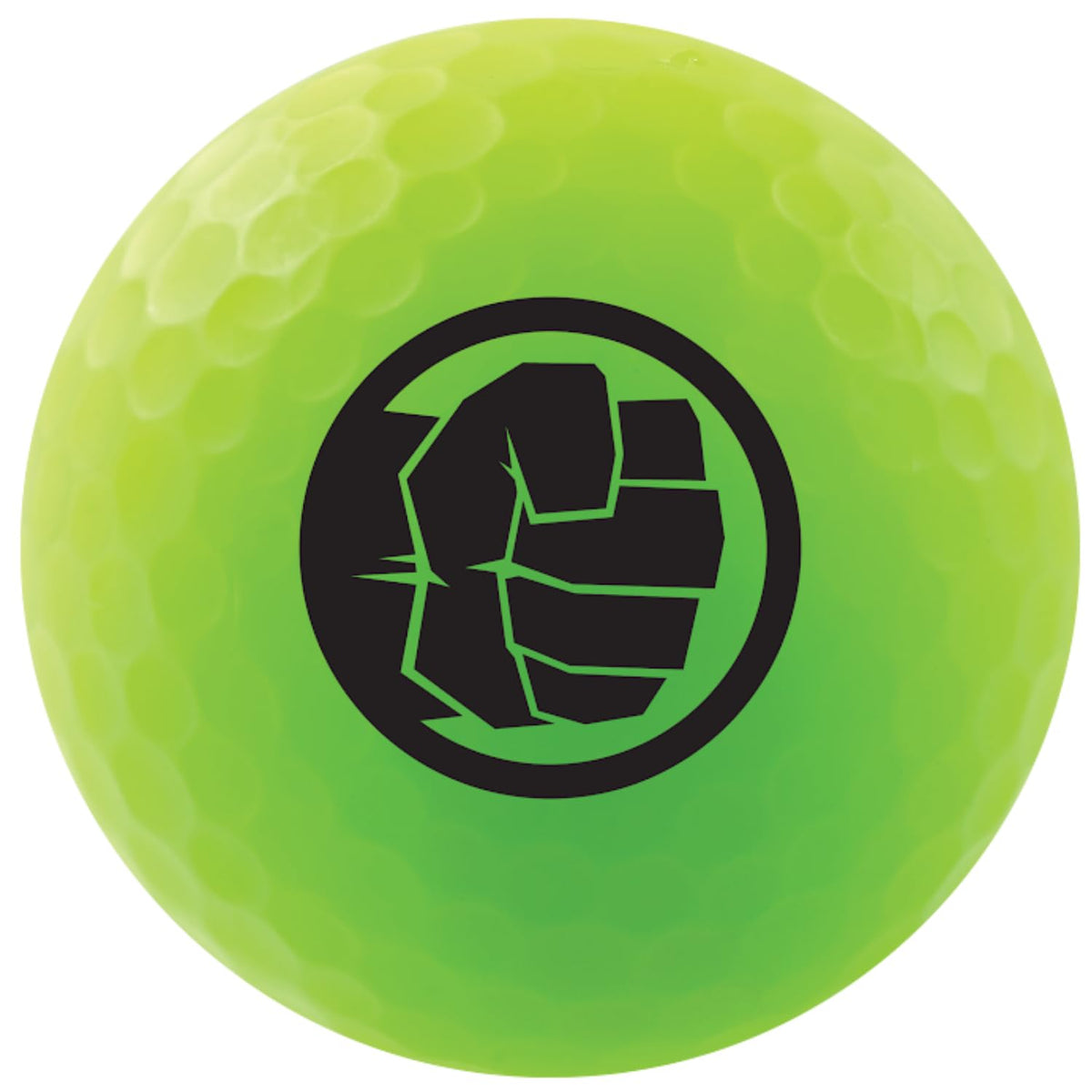 Marvel-design Volvik balls with matte finish enhance on-course visibility.