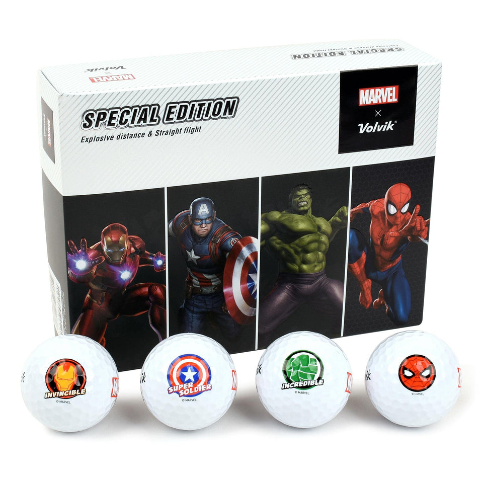 Volvik Marvel edition balls pack showcases collectible design for fans and gift ideas.