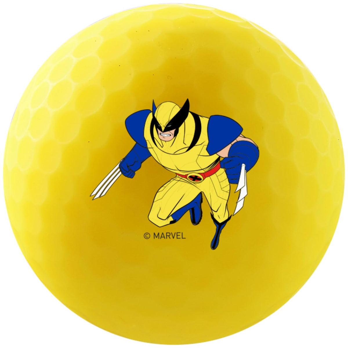 Volvik Marvel golf balls featuring detailed graphics for confident alignment and tracking.