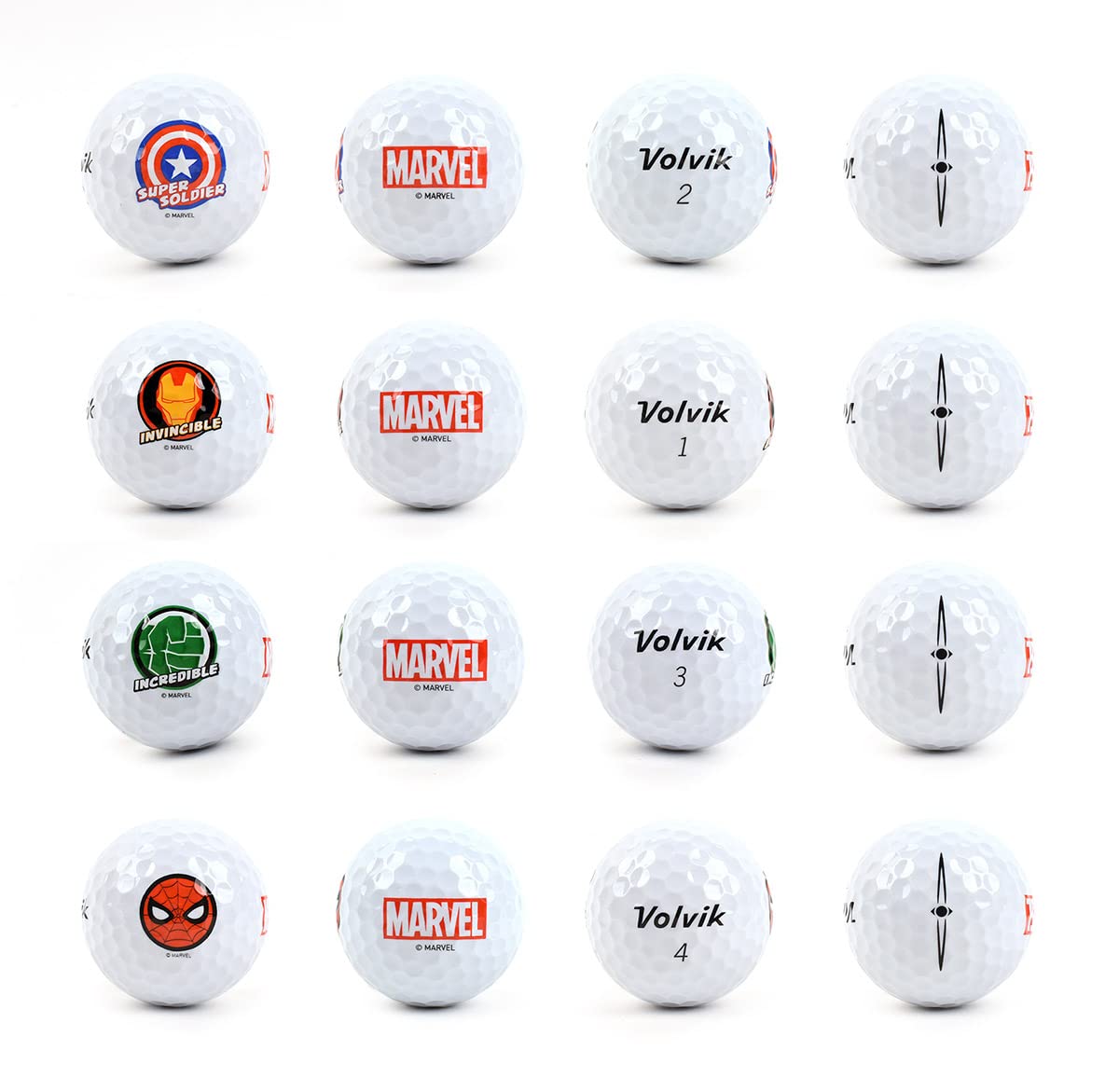 Volvik Marvel Pure V-Modified I1 cover visible for durable dimple protection.