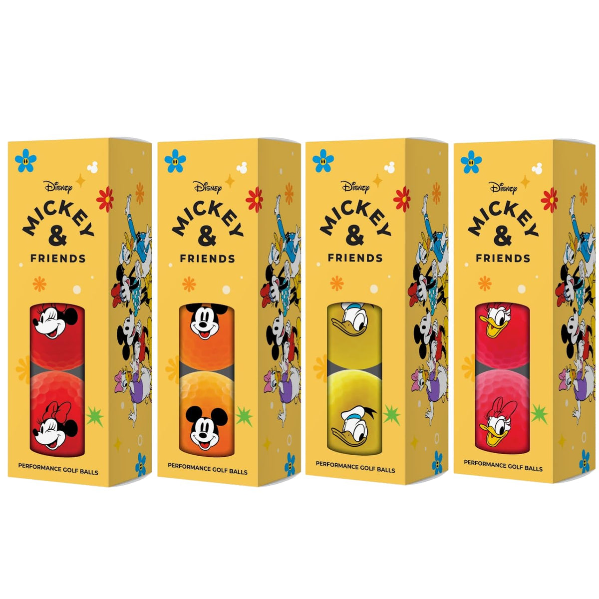 Volvik Minnie Mouse golf ball with bold colors for quick identification during play