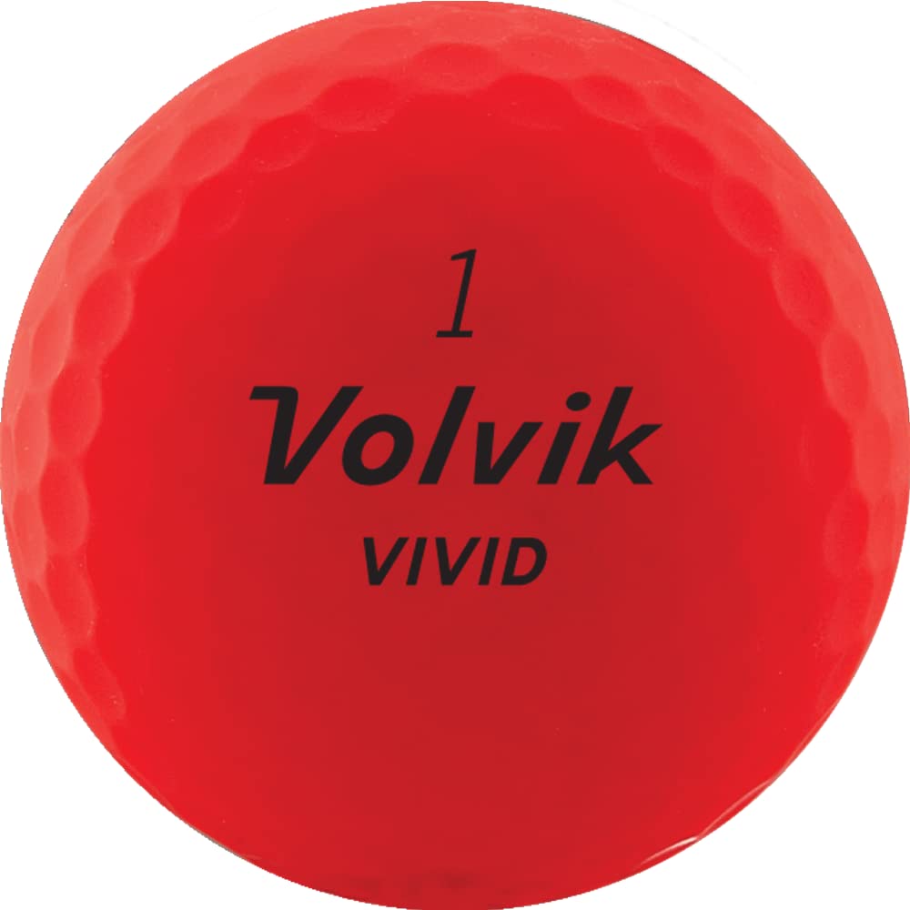 Volvik New Vivid matte ball in flight highlights high visibility and potential distance benefits.