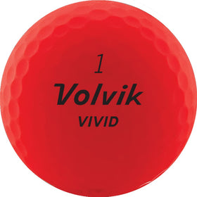 Volvik New Vivid matte ball in flight highlights high visibility and potential distance benefits.