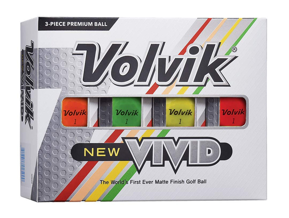 Volvik New Vivid matte finish 3-piece balls for consistent distance