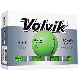 Volvik Power Soft golf ball with glossy finish enhances visibility and premium feel on the course.