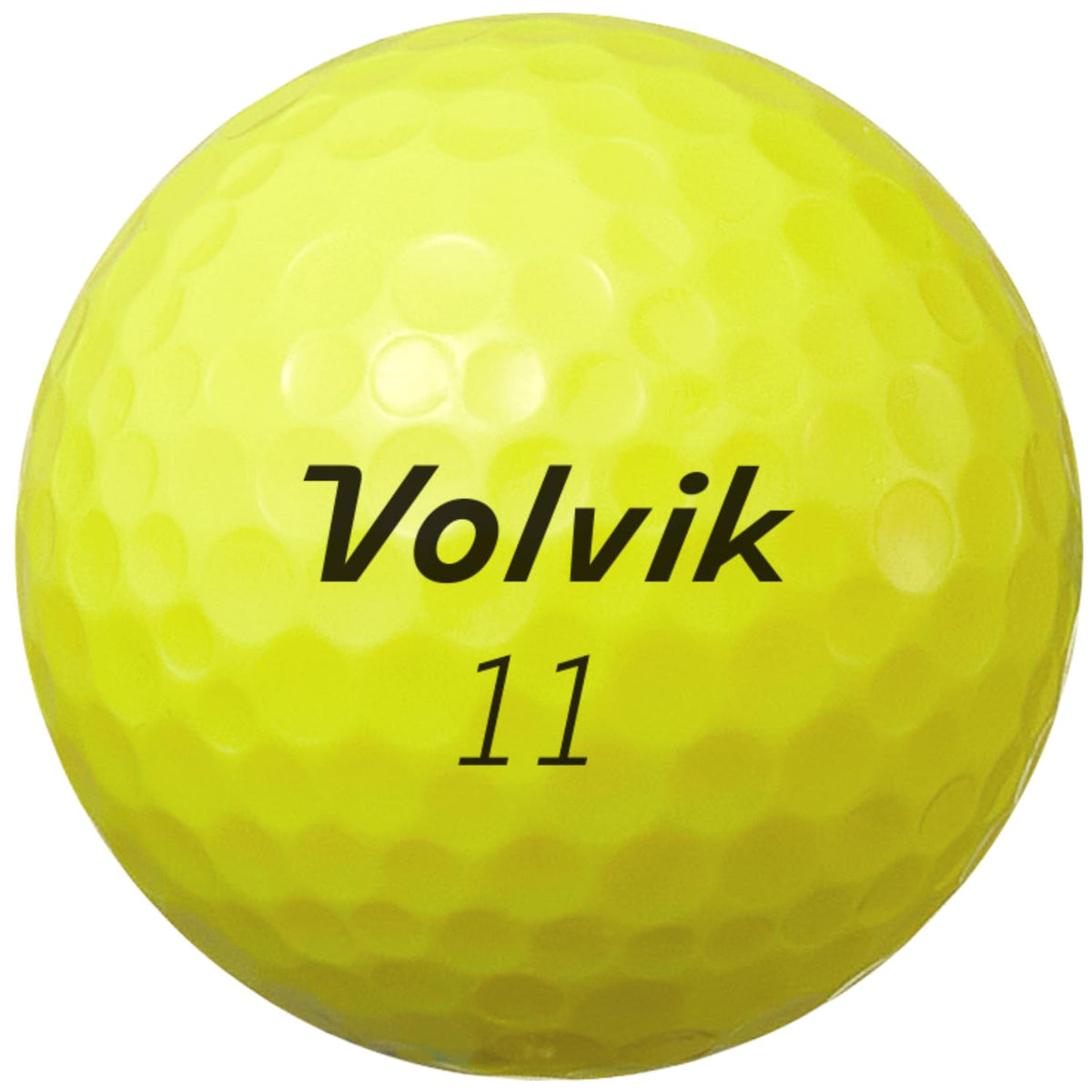 Volvik Power Soft golf balls showing the 332 dimple pattern for stable flight
