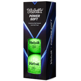 Volvik Power Soft Golf Balls ionomer cover delivers durability with responsive performance.