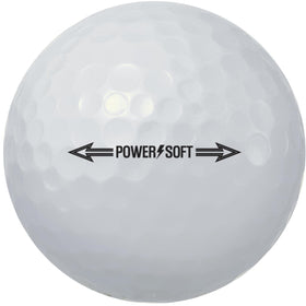 Volvik Power Soft white balls highlight 75 compression for balanced power and feel.