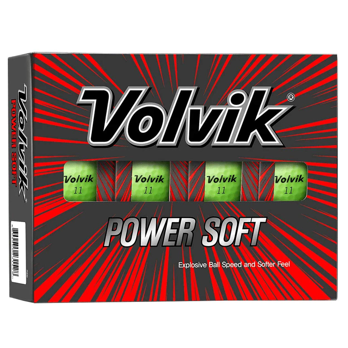 Volvik Power Soft Green in flight demonstrates driver performance with mid-high launch.