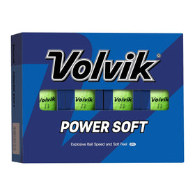 Volvik Power Soft Green golf balls with 322-dimple pattern for stable flight.