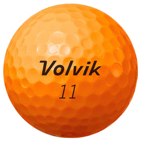 Volvik Power Soft Orange 332-dimple pattern yields stable flight and accurate trajectory.