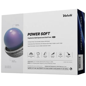 Volvik Power Soft orange ball enhancing driver performance with optimized launch