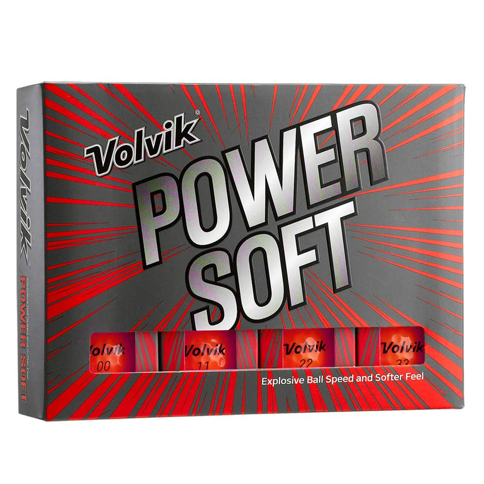 Volvik Power Soft Red ball speed boosted for longer carry