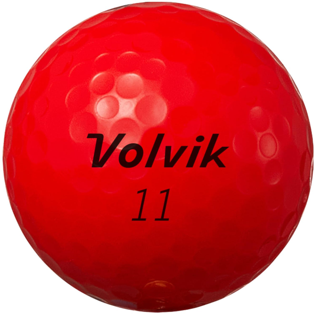 Volvik Power Soft Red balls with 332-dimple pattern for stable flight