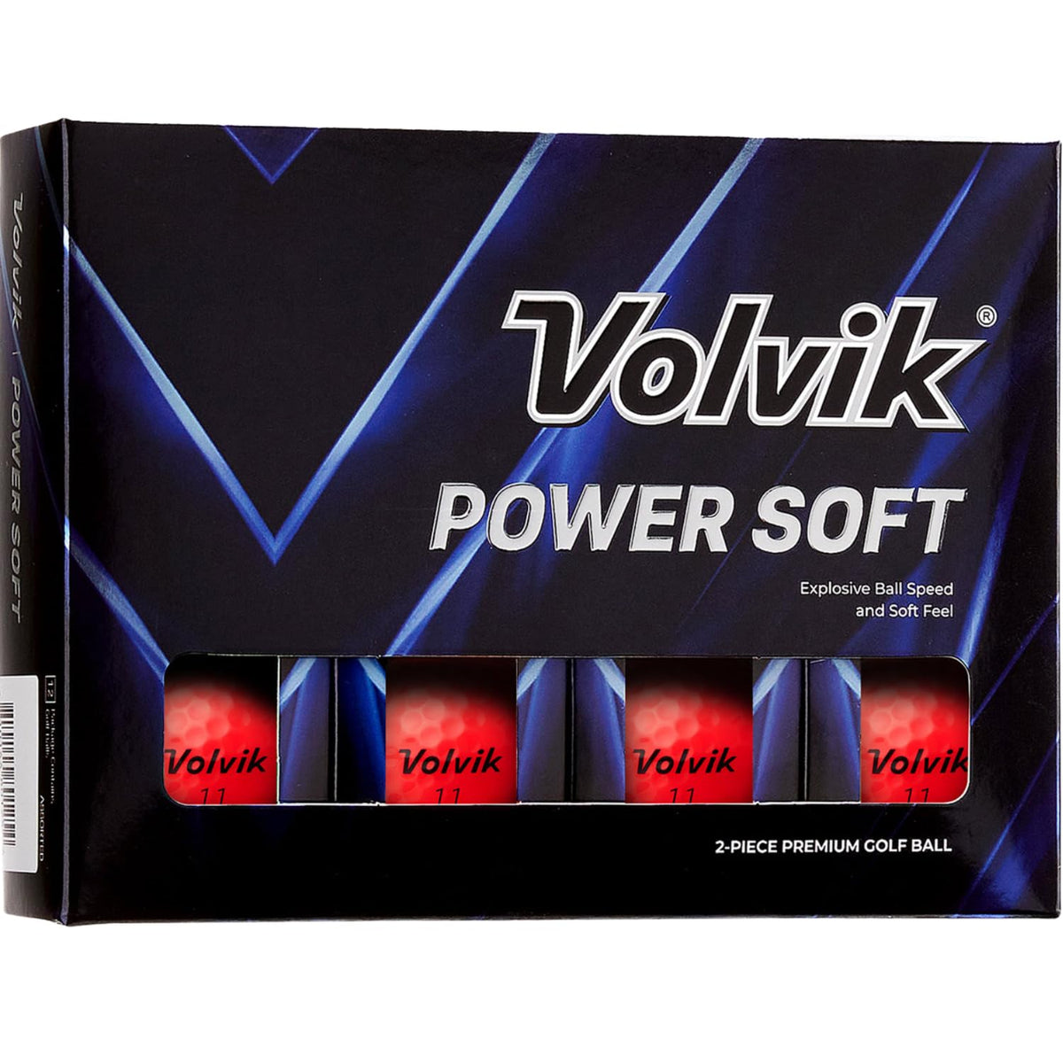 Volvik Power Soft Red balls with a glossy finish for premium feel on greens