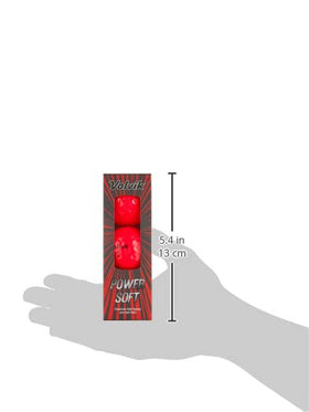 Volvik Power Soft Red dimple design enables stable flight