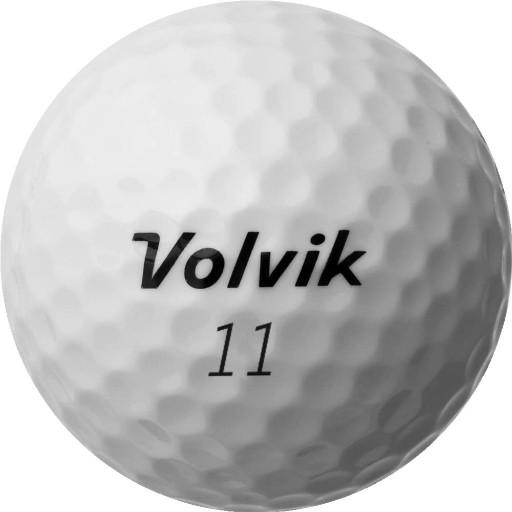 Volvik Power Soft White ball featuring soft ionomer cover for greenside control