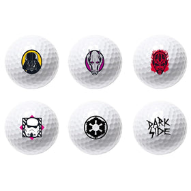 Volvik Star Wars Power Soft golf balls featuring Stormtrooper sleeve for stylish appeal and reliable control
