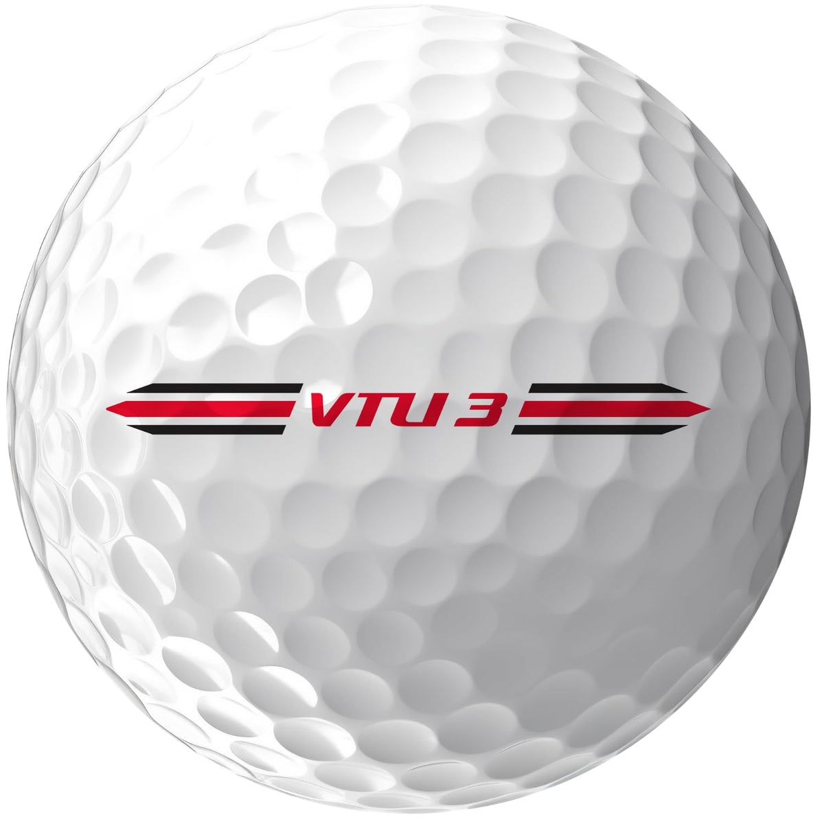 Volvik VTU3 ball in flight demonstrates consistent trajectory and faster speeds.