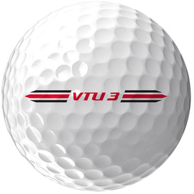Volvik VTU3 ball in flight demonstrates consistent trajectory and faster speeds.