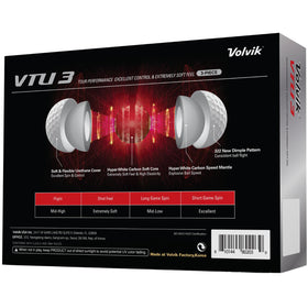 Volvik VTU3 greenside spin behavior enables precise short-game control.