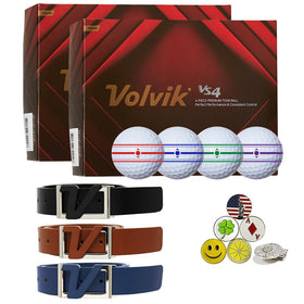 Volvik Tour VS4 balls pack front view highlights distance-focused design for longer tee shots.