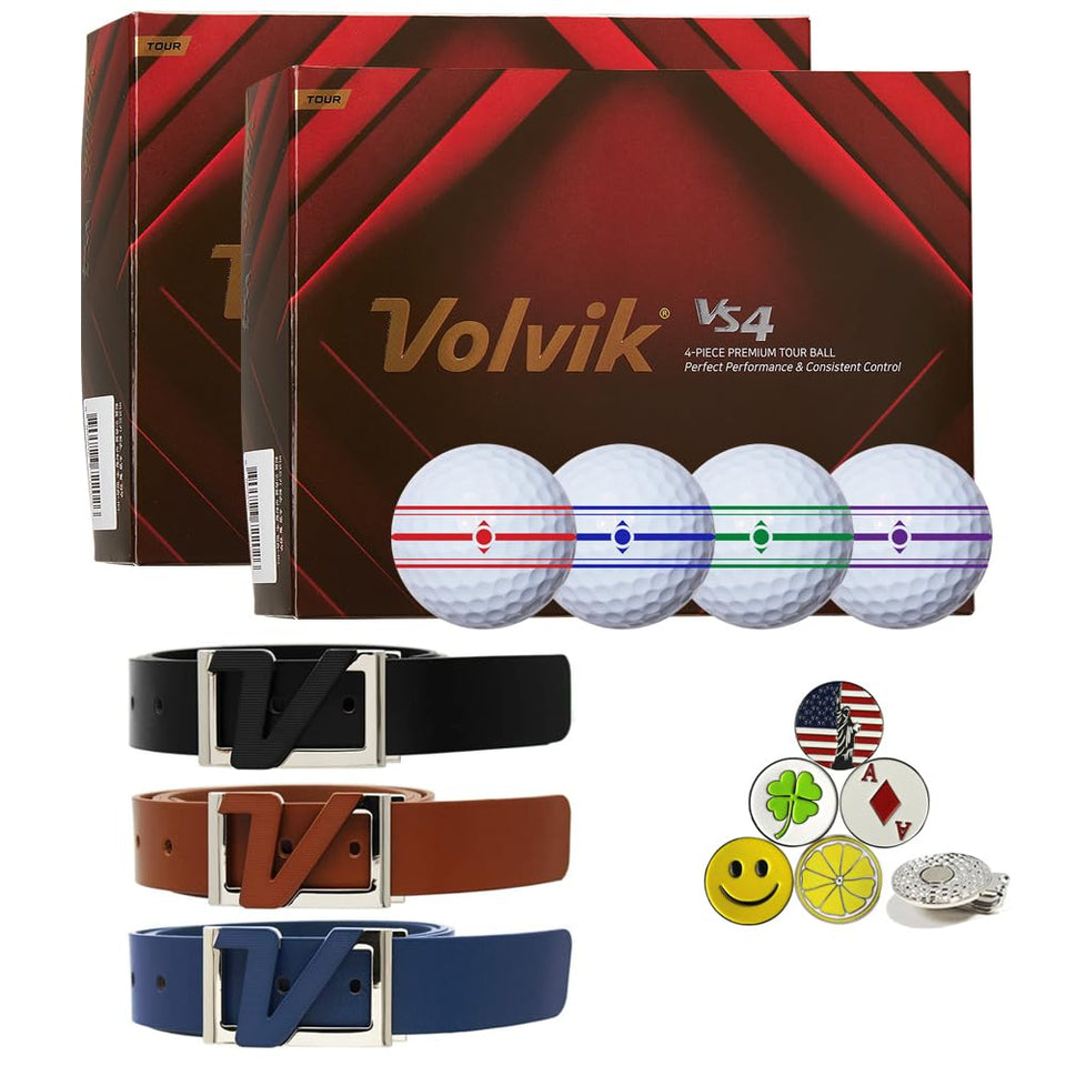 Volvik Tour VS4 balls pack front view highlights distance-focused design for longer tee shots.