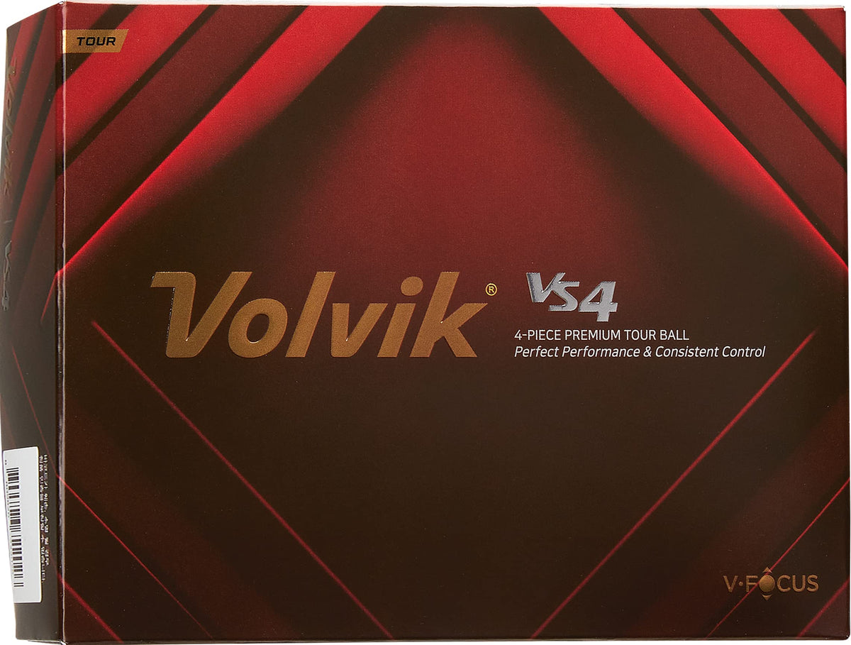 Volvik Tour VS4 white balls pack for consistent performance on the course.