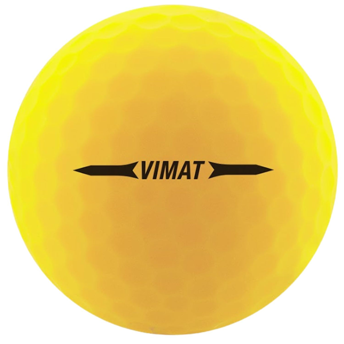 Vimat yellow ball shows flight path and distance off the tee.