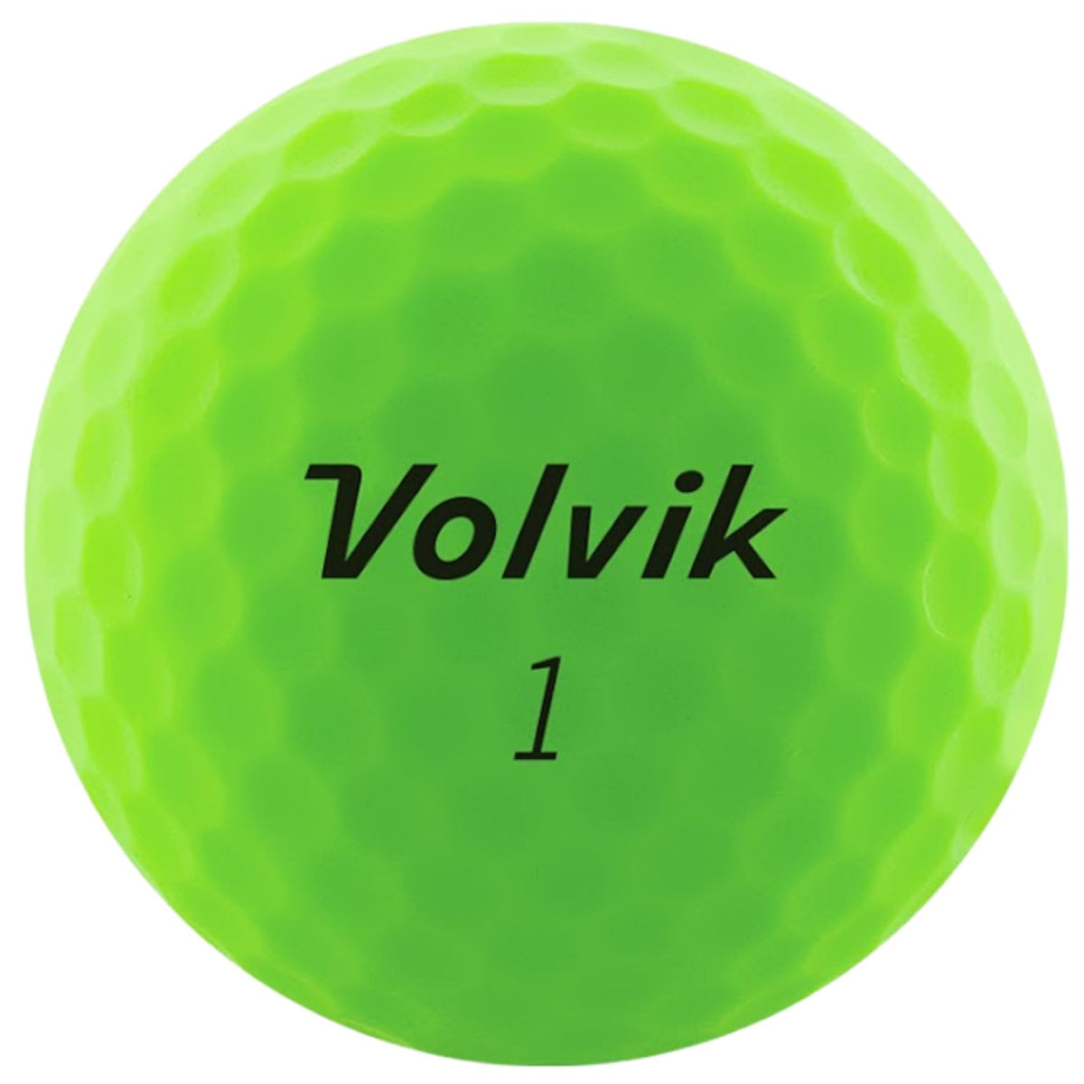 Volvik VIMAT Green ball showcasing 332-dimple design for stable flight