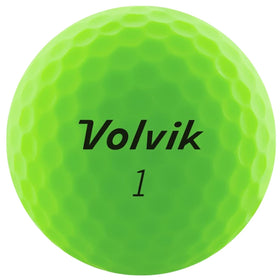 Volvik VIMAT Green ball showcasing 332-dimple design for stable flight