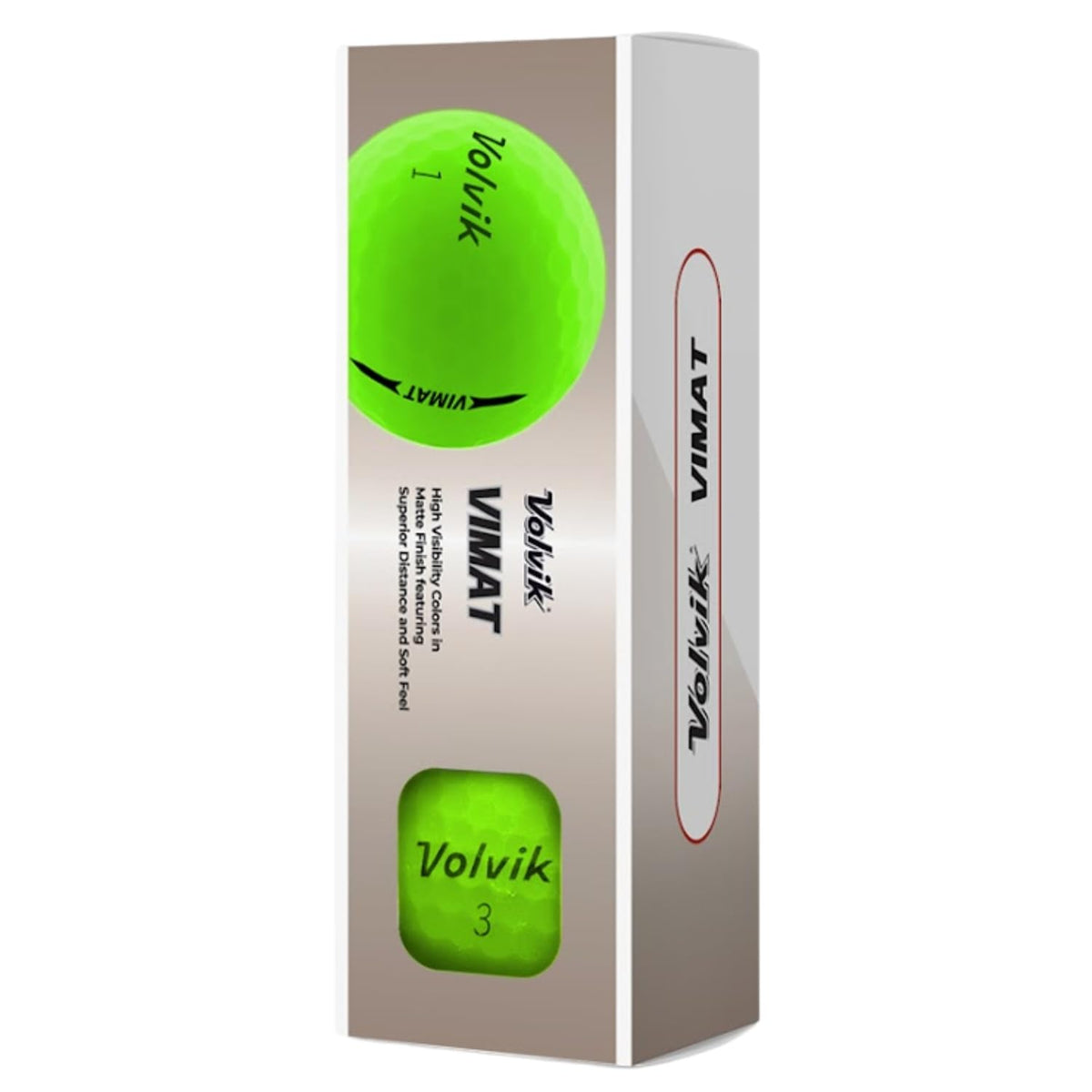 Volvik VIMAT Green ball with durable ionomer cover for lasting control