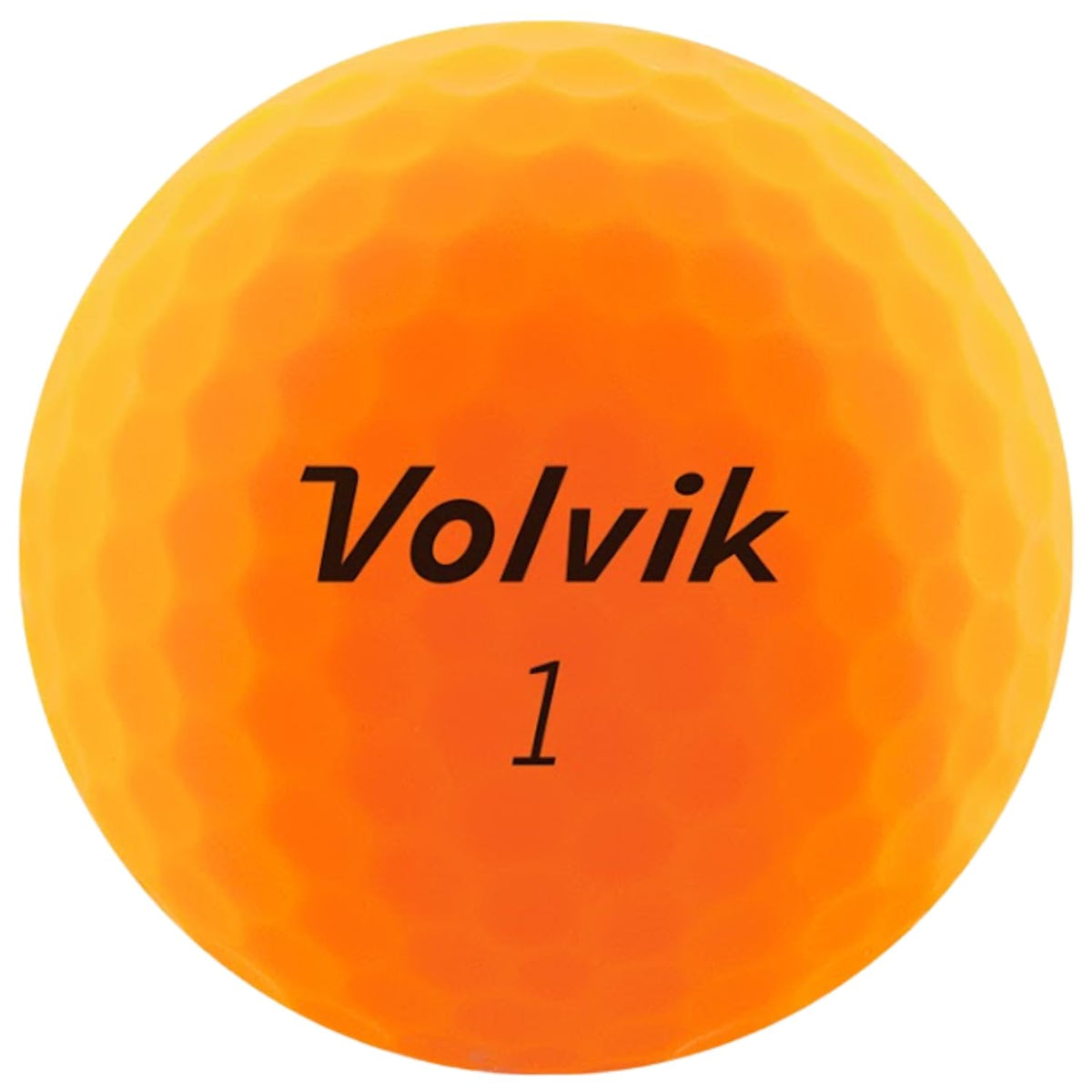 Volvik Vimat orange matte finish close-up highlighting glare-free visibility.