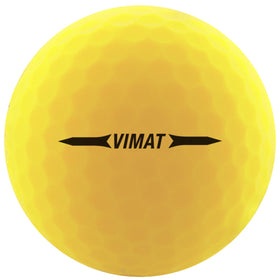 Volvik Vimat Yellow golf balls with soft core for responsive feel and speed