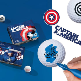 Volvik Vista3 Captain America 12-pack ideal for gifts and practice rounds
