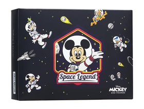 Volvik Vista3 Disney Dozen ball featuring Mickey Astronaut design boosts greenside visibility.