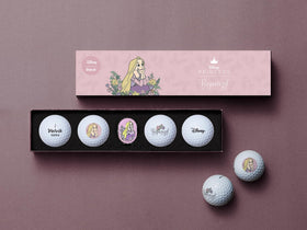 Volvik Vista3 Rapunzel packaging with four balls and marker, ready to gift.