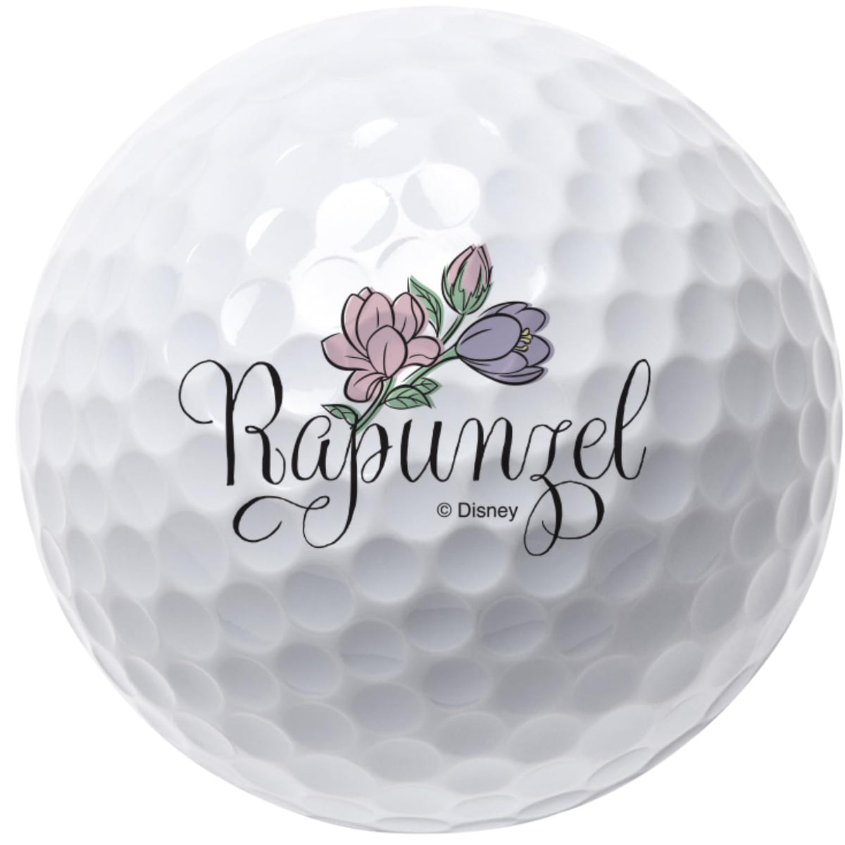 Soft-feel Vista3 ball showing Rapunzel artwork designed for straighter flight and easy tracking.