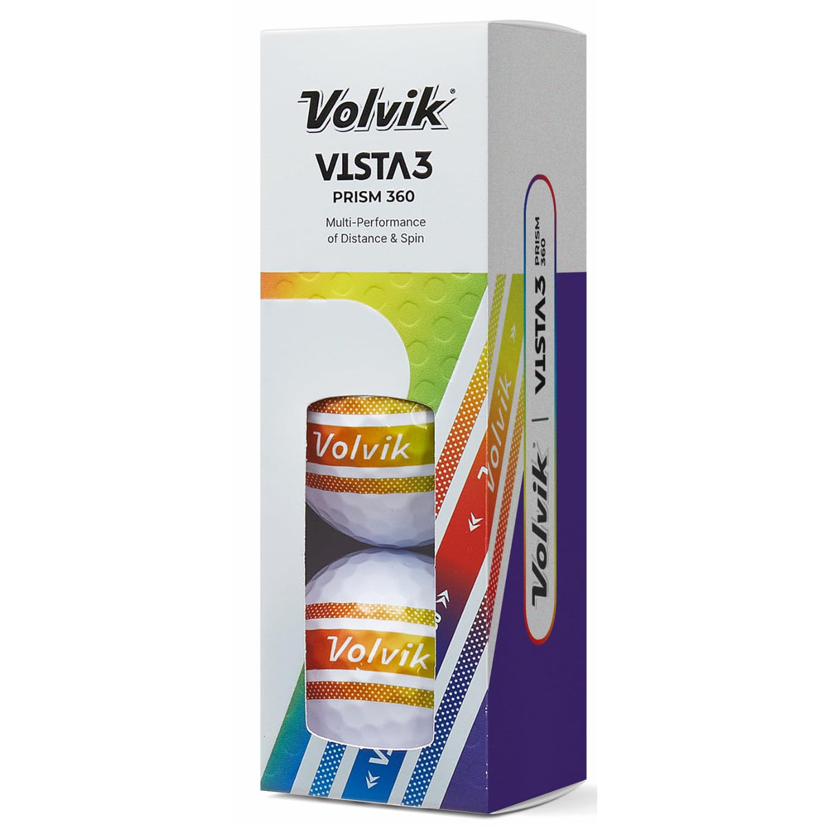 Volvik Vista3 Nano-Bi Core delivers faster initial velocity for longer carries and better feel.