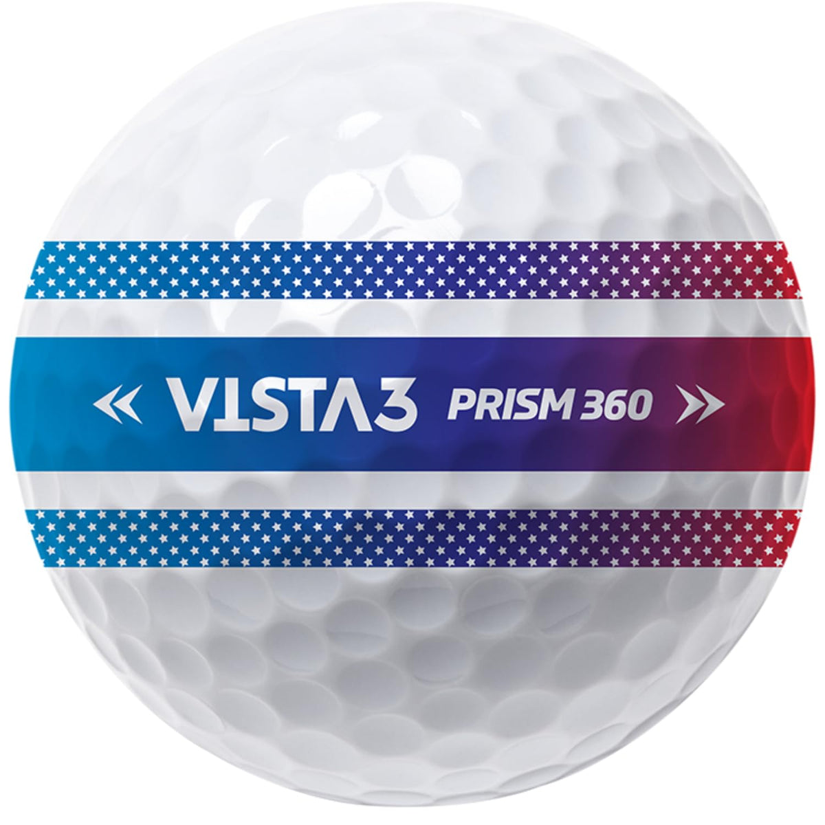 Volvik Vista3 Rainbow Prism color enhances visibility and tracking in daylight.